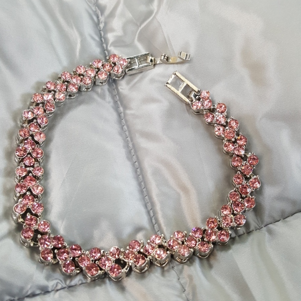 *LAST CHANCE* Pink Champagne Tennis Bracelet